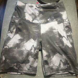 All in Motion Women's Athletic Shorts in Black and Gray